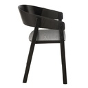 Chaise Naga bois de frêne/corde noire-J-LINE