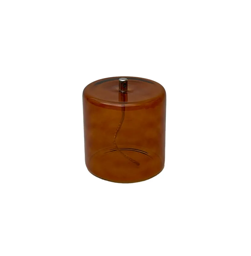 Lampe à huile cylindre- smoke- S - BAZARDELUXE