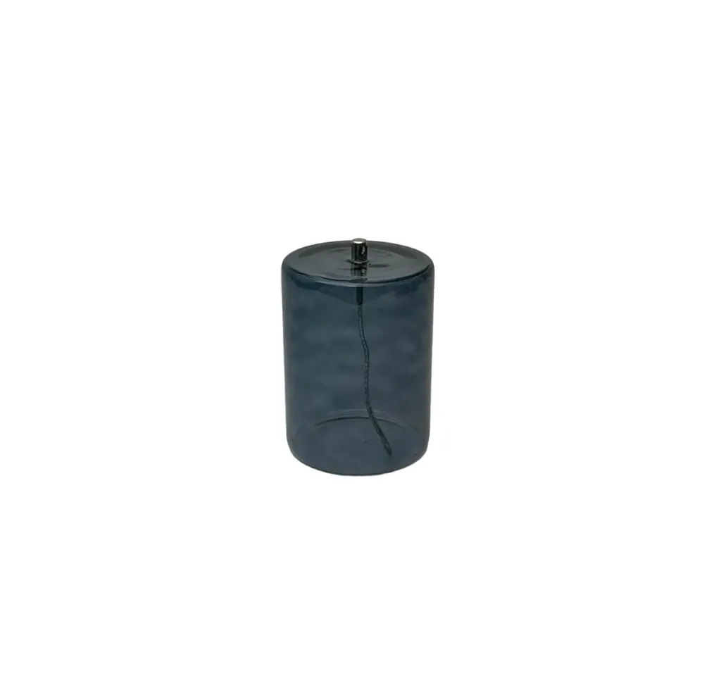 Lampe à huile cylindre- smoke- M - BAZARDELUXE