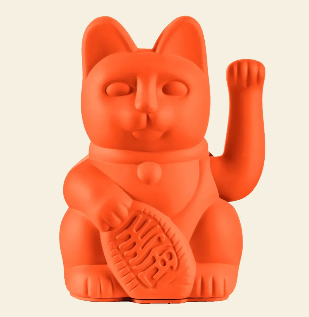 Lucky cat neon Orange - DONKEY