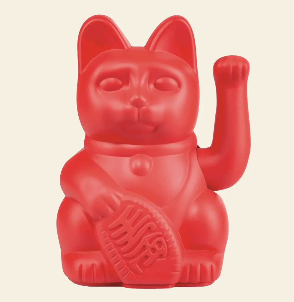 [330470] Lucky cat red - DONKEY