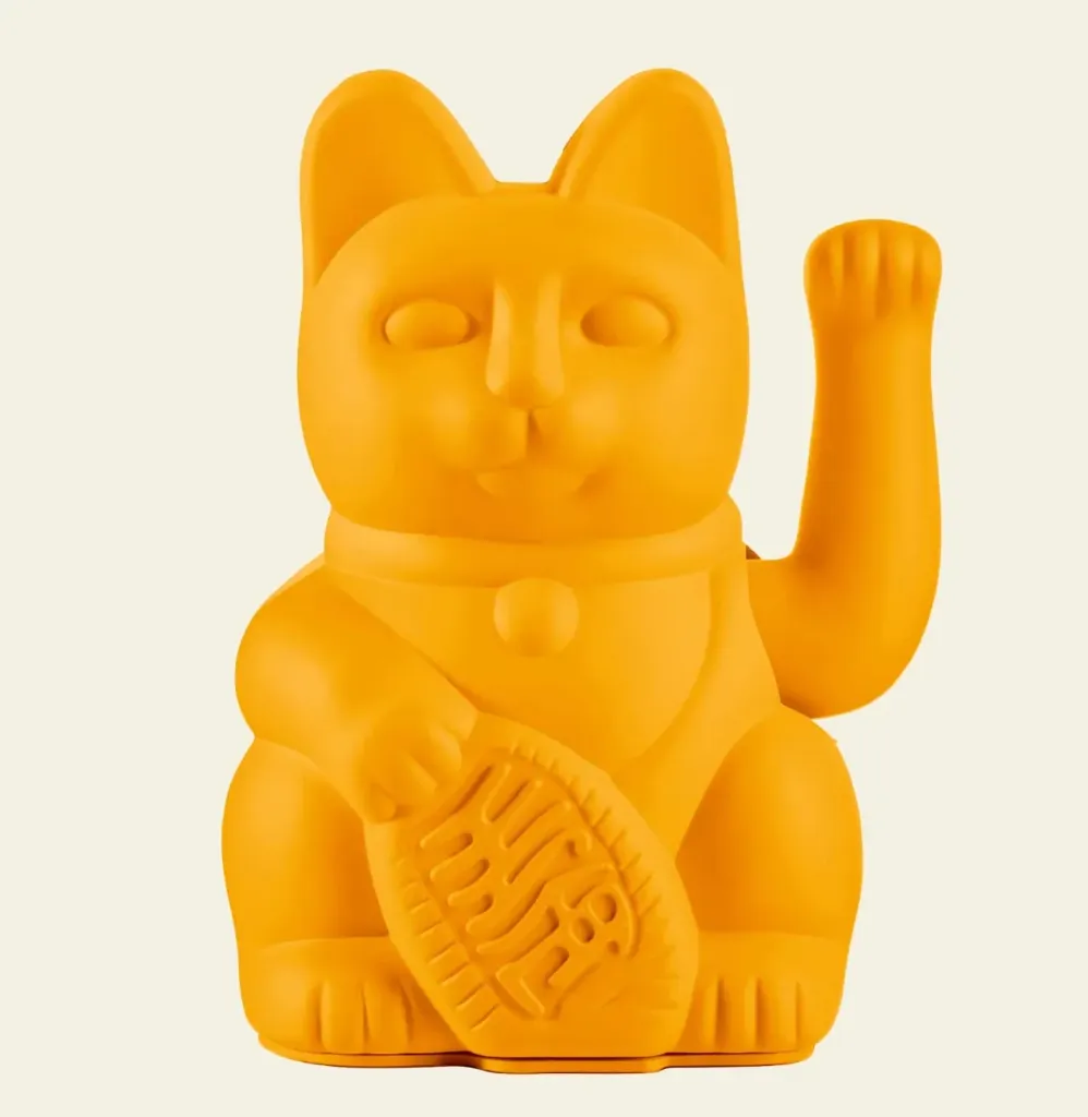 [330552] Lucky cat deep yellow - DONKEY