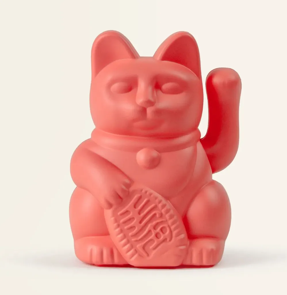 [350012] Lucky cat solar neon orange - DONKEY