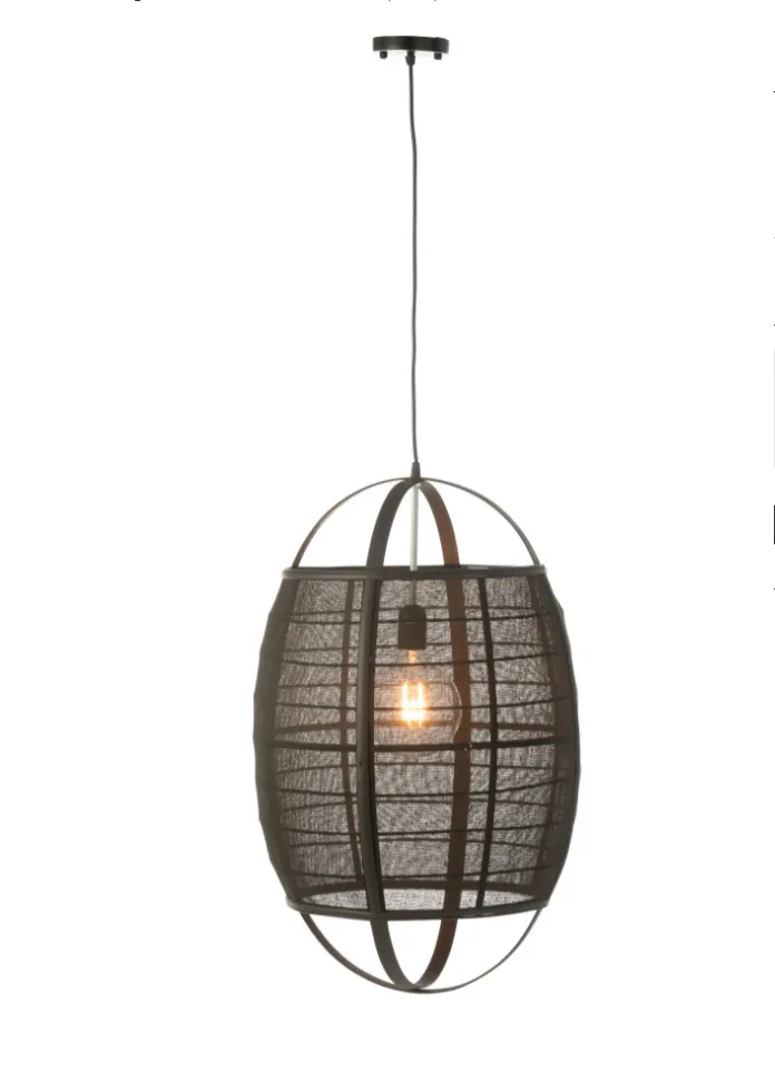 [46374] Suspension bambou noir L - J-LINE