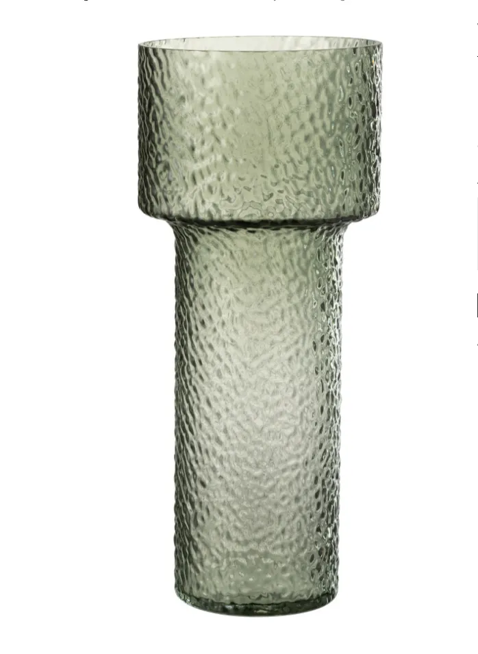 [48012] Vase Betty verre- vert- L-J-LINE