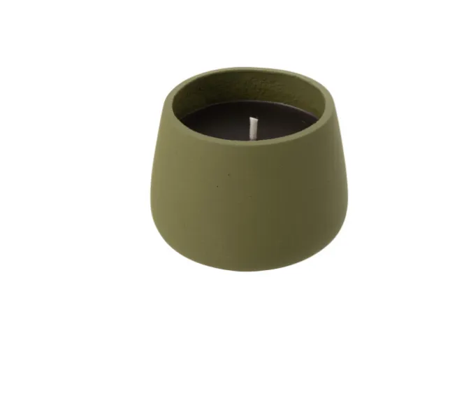 [54592] Bougie exterieure ciment vert M - J-LINE