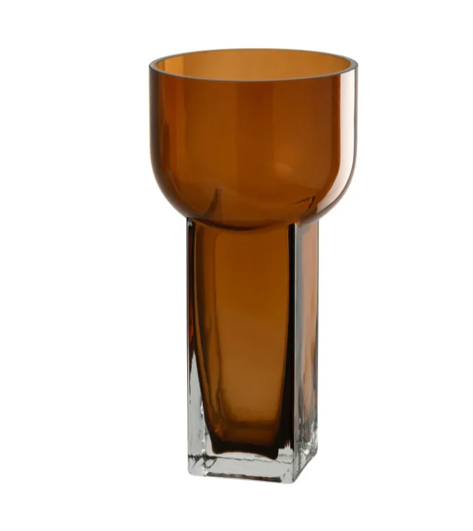 [58070] Vase verre marron M - J-LINE