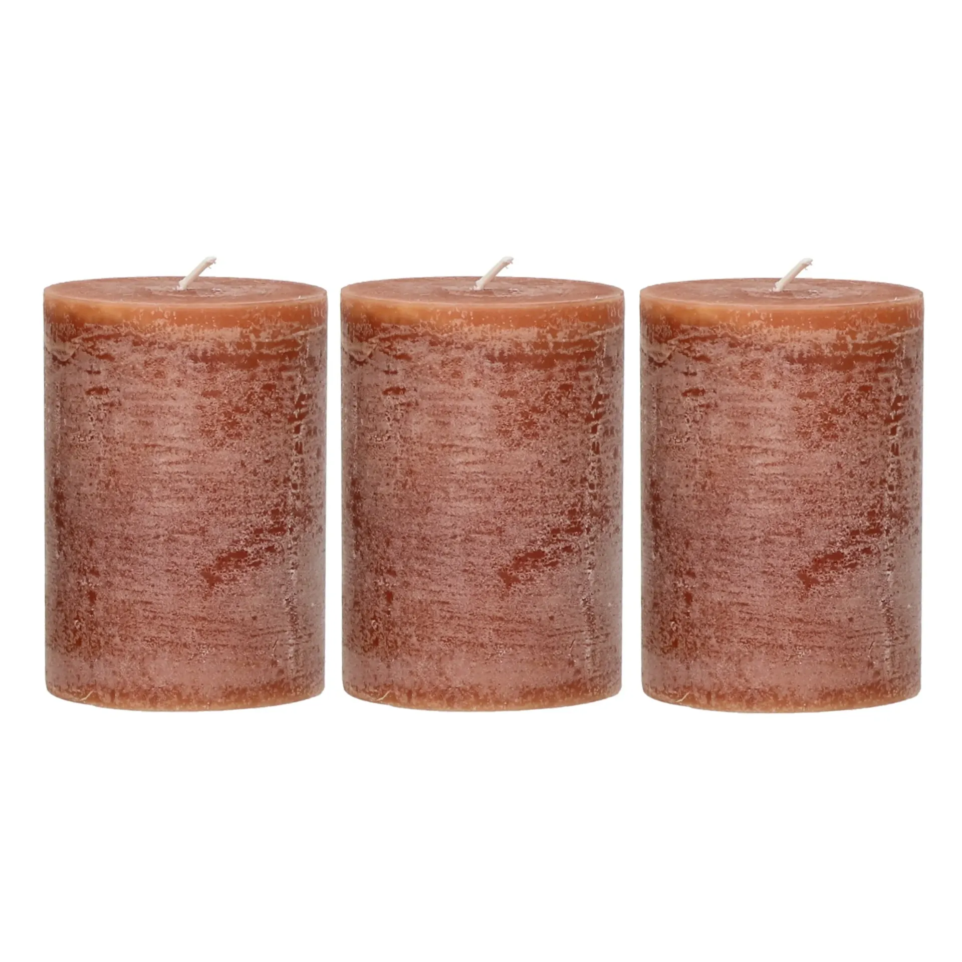 [Q218-CIN-S3] Lot de 3 bougies 7xH 10 cm - cannelle - POMAX