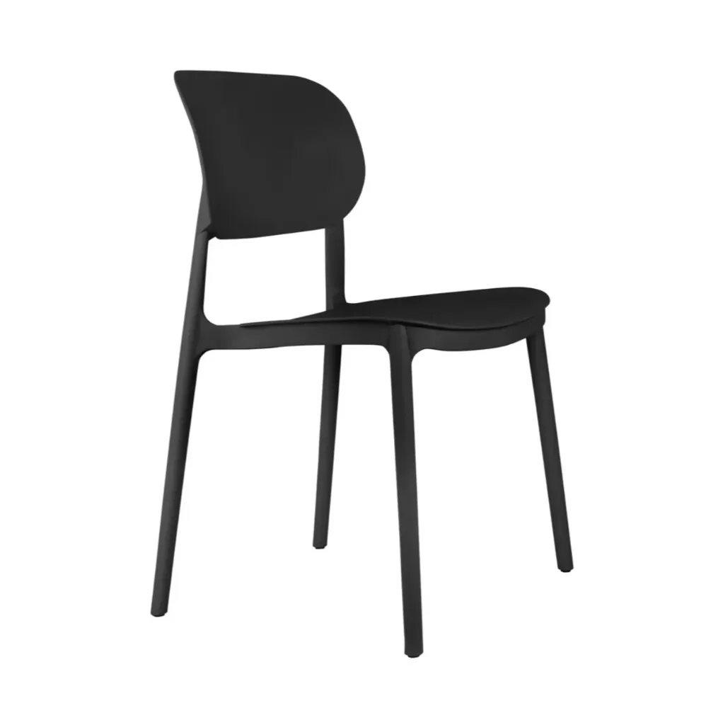 Chaise exterieure noire - PRESENT TIME