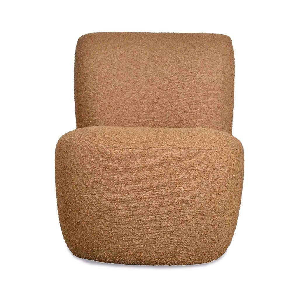 Fauteuil Eve bouclettes caramel - OPJET PARIS