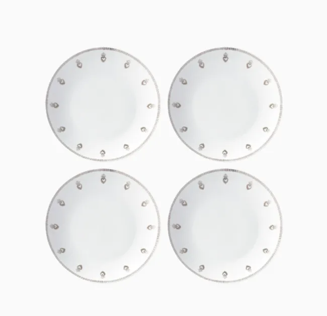 [018473] Set de 4 assiettes plates Ex-voto-D26,7-OPJET PARIS