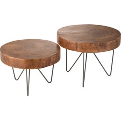 Tables gigognes paulow BR (49x49x37,5cm)-J-LINE