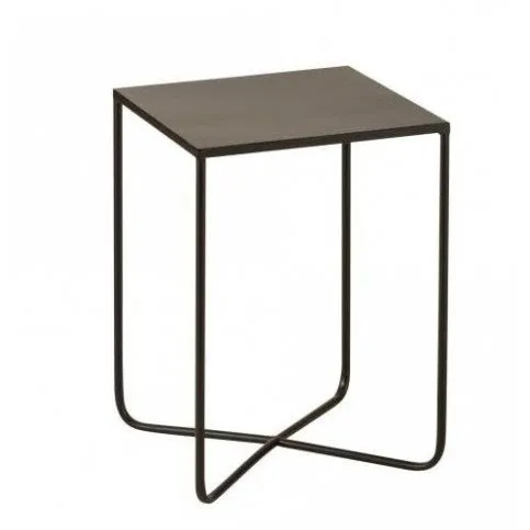 table gig pied croix met noir (35x35x50,5cm) - J-LINE