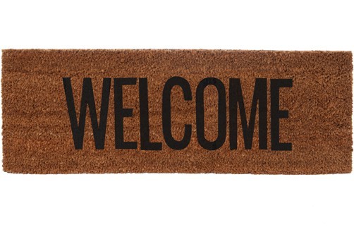 Paillasson welcome noir - PRESENT TIME