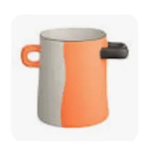 Vase orange divisé-ASA