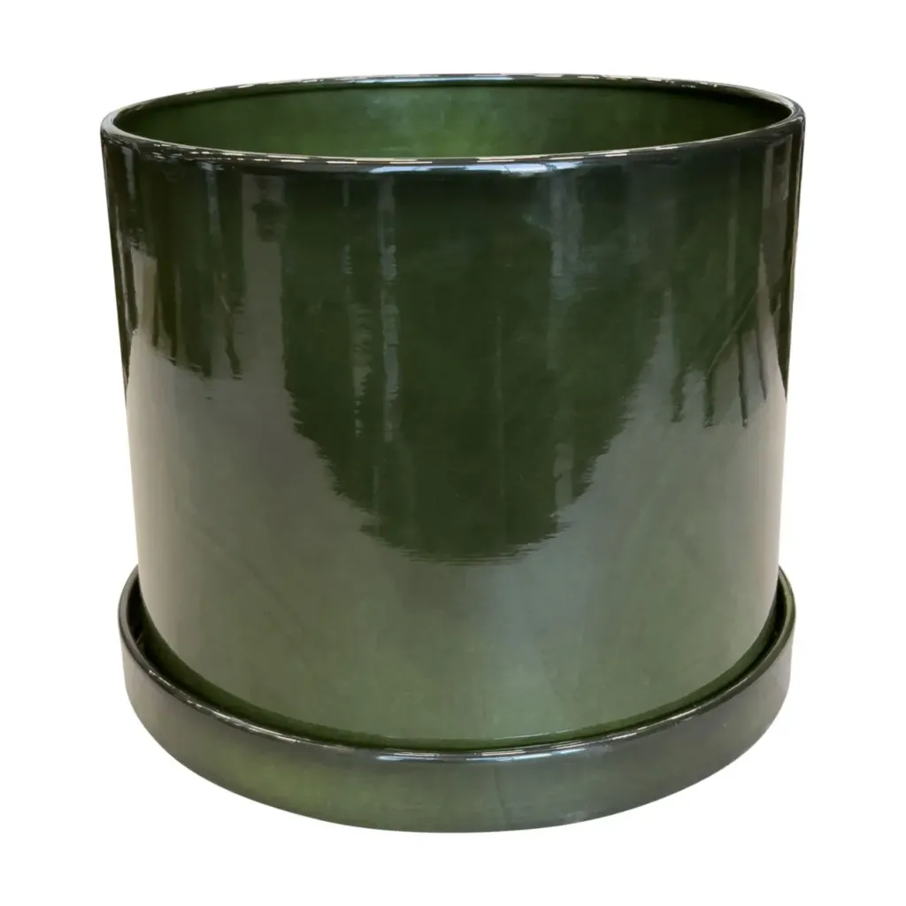 Pot vert algue- 21 cm-UPCYCLE
