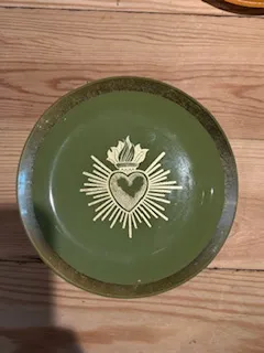 [018500] Assiette verte Ex-voto - OPJET PARIS