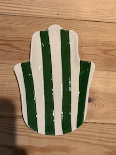 Coupelle main rayure verte - OPJET PARIS