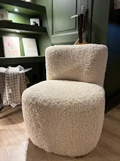 Fauteuil Eve bouclettes naturel - OPJET PARIS
