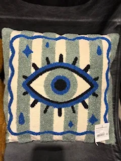 [019113] Coussin influence oeil bleu - OPJET PARIS