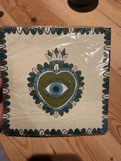 [018980] Serviettes papier ex-voto vert - OPJET PARIS