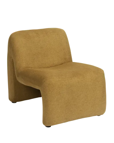 Fauteuil lounge moutarde - MADAM STOLTZ