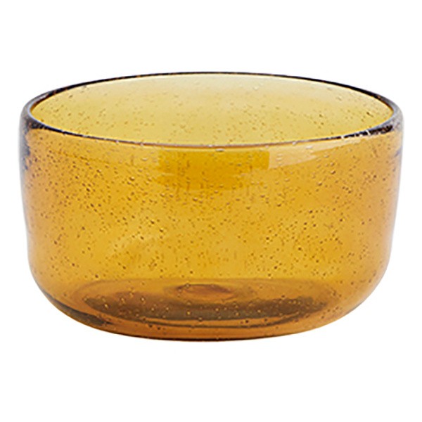 [PZ03BBA] Bol verre bullé ambre - MADAM STOLTZ