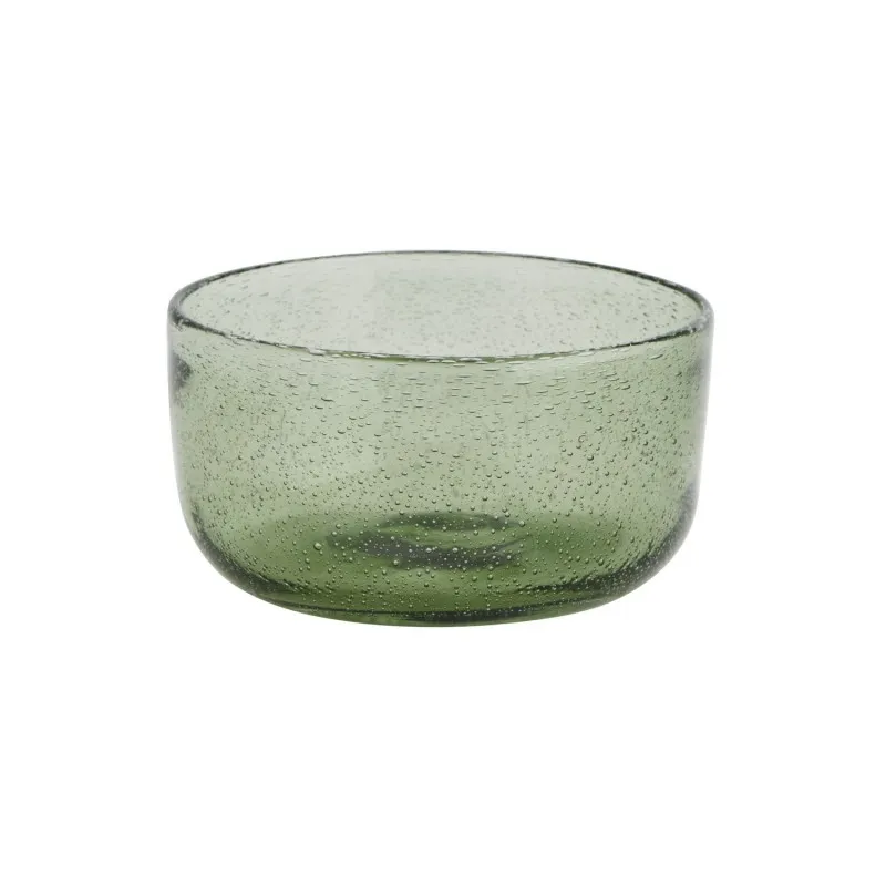 Bol verre bullé vert - MADAM STOLTZ