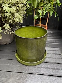 Pot vert algue-35cm-UPCYCLE