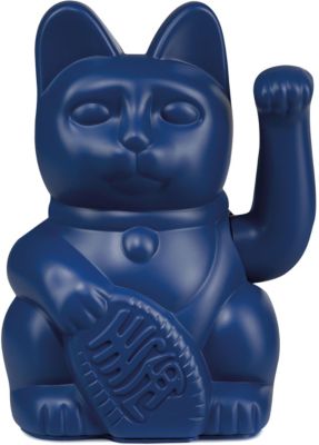 [330471] Lucky cat dark blue - DONKEY