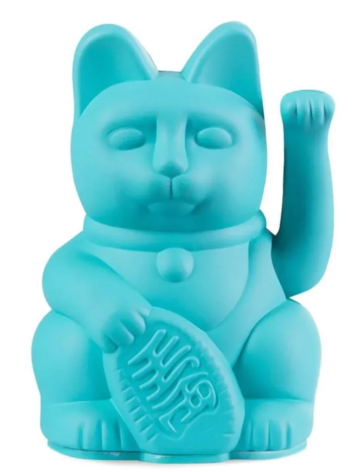 [330553] Lucky cat turquoise - DONKEY