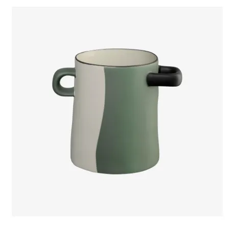 [84831130] Vase vert divisé-ASA