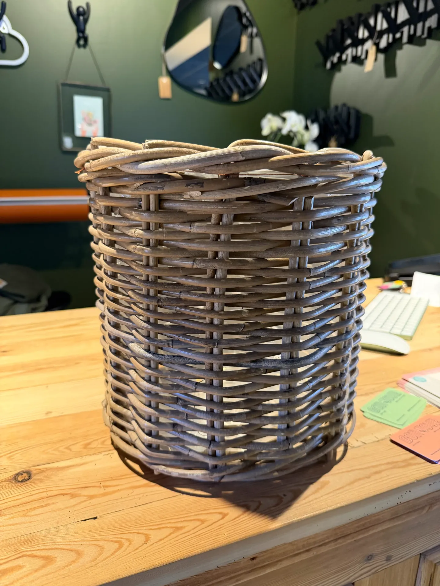 Panier osier sans anses D20 kubu - VEGETAL