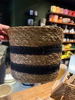 Panier fibre 18CM noir liner - VEGETAL