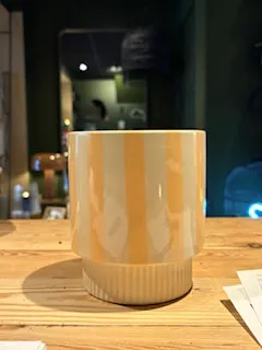Pot ceramique orange rayé D12 - VEGETAL