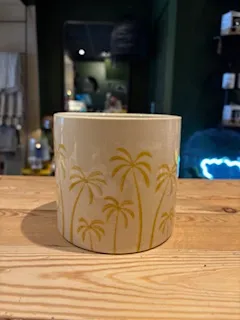 Cachepot D11,5 palmier jaune - VEGETAL
