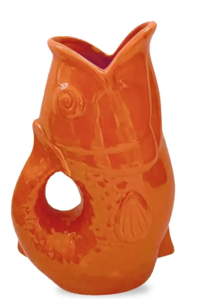 [016496] Vase pichet poisson orange - OPJET PARIS