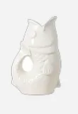 [015736] Vase pichet poisson blanc cassé - OPJET PARIS