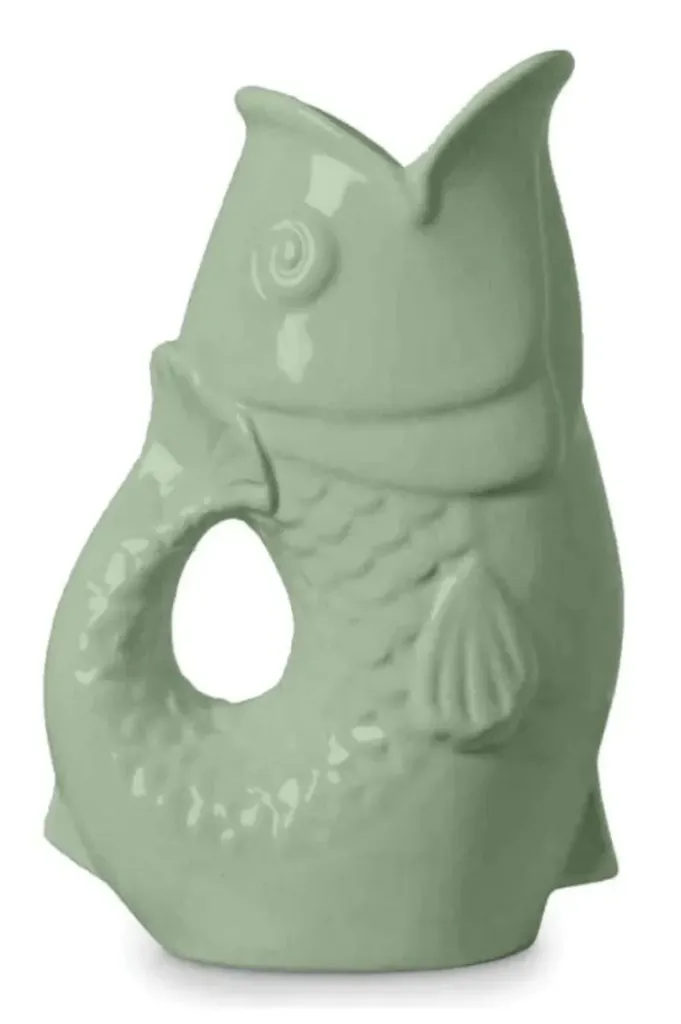[017192] Vase pichet poisson matcha - OPJET PARIS