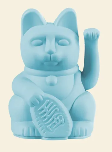 [330640] Lucky cat mini light blue - DONKEY