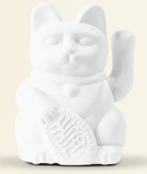 [350014] Lucky cat solar white-DONKEY