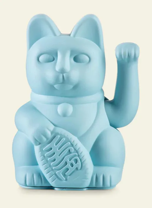 [330432] Lucky cat light blue-DONKEY