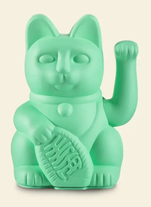 [330469] Lucky cat mint green-DONKEY