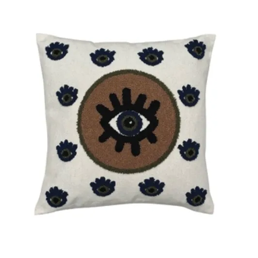 [017502] Coussin influence oeil kaki - OPJET PARIS