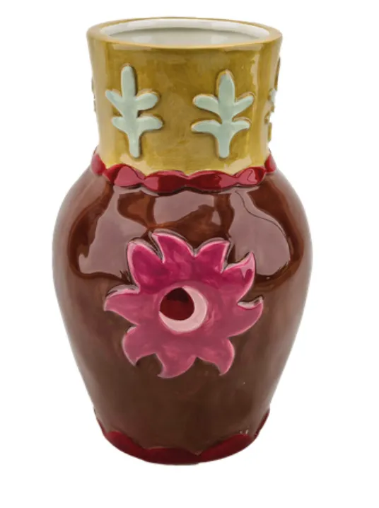 Vase soleil marron - OPJET PARIS