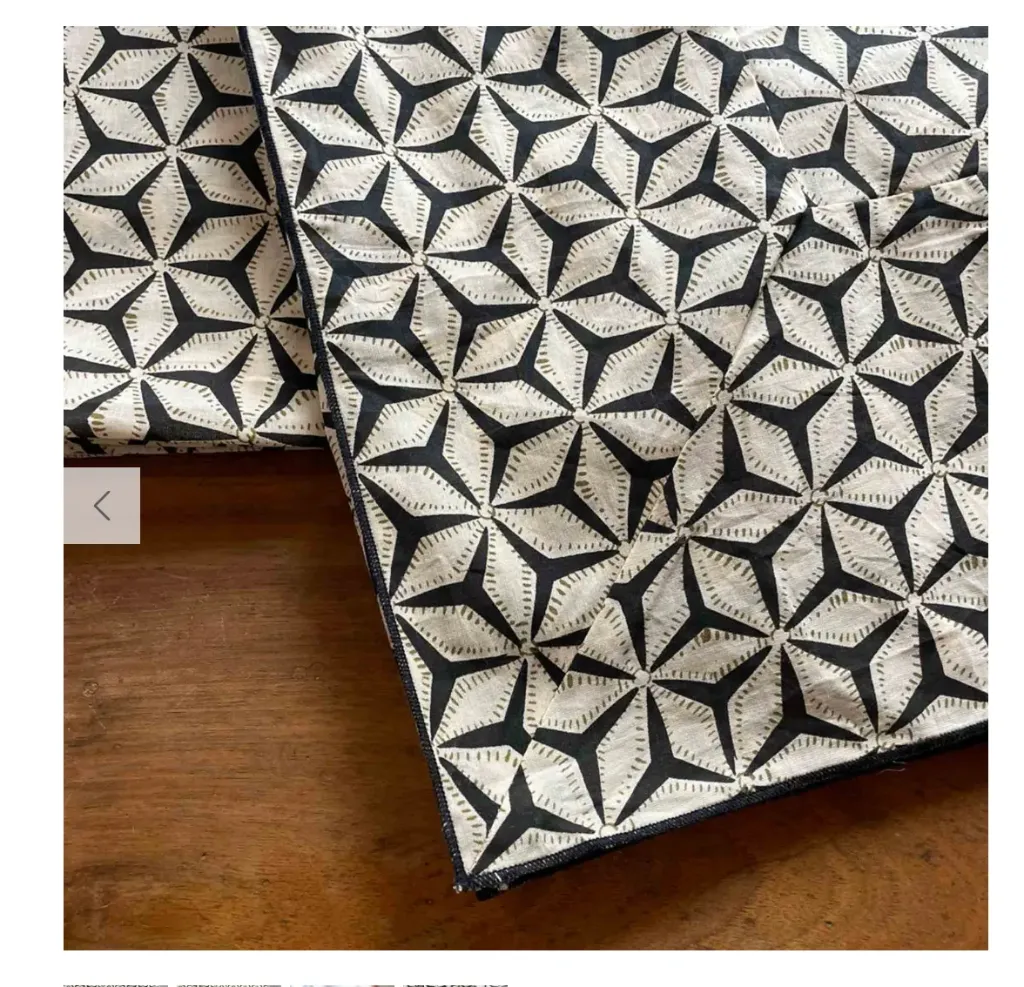 [GT-3622-ST-C/2] Nappe 170x250 stars carbone - BONCOEURS