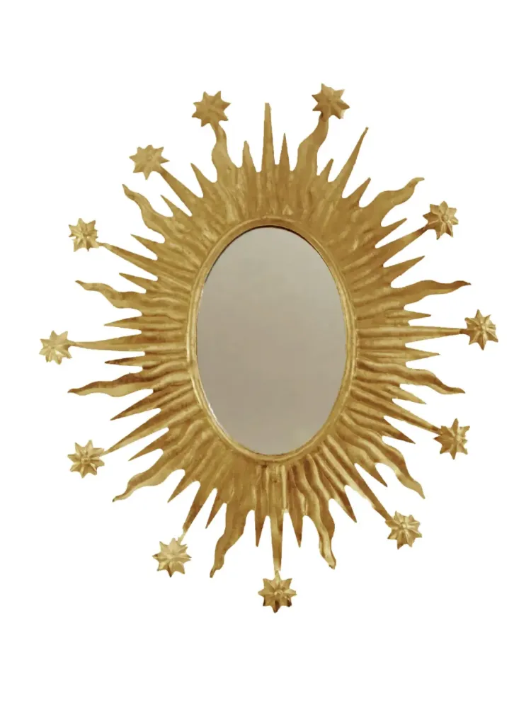 [EW-3947-G/4] Miroir ex voto celeste or - BONCOEURS