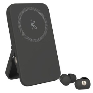 [KFTE82] Chargeur induction et écouteurs toCHARGE GO -noir - KREAFUNK