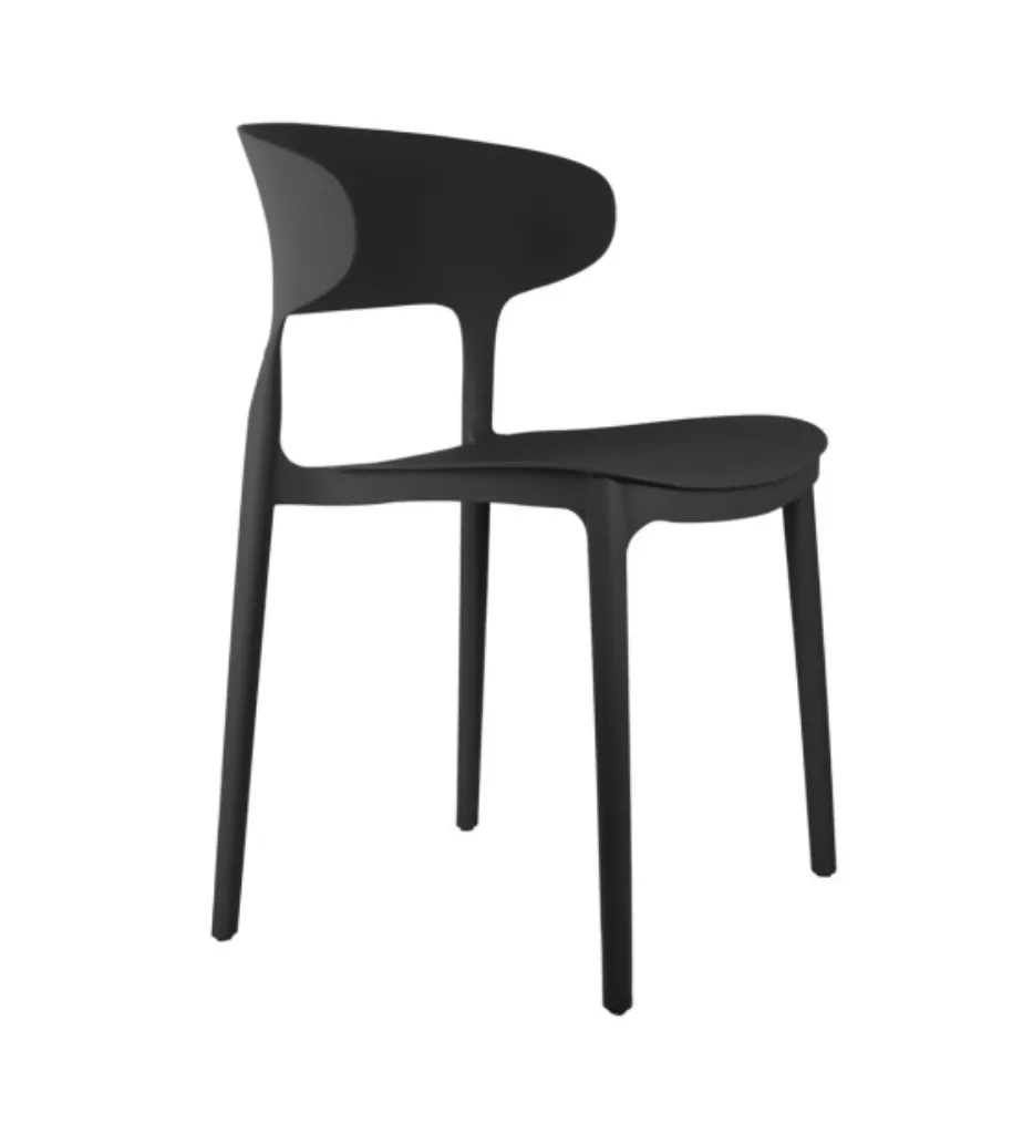 [LM2096BK] Chaise dining chair fain noire - PRESENT TIME