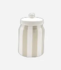 [018115] Boite pot rayure sable - OPJET PARIS